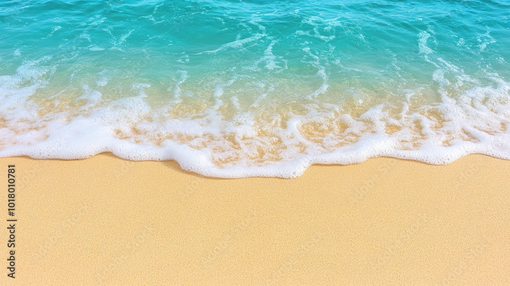 Tropical beach paradise with pristine golden sands azure waters Tropical beach paradise with pristine golden sands azure waters