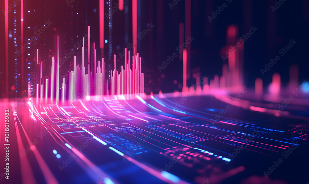 Futuristic Stock Market Chart with Glowing Data or Dynamic Financial Timeline for graphic background Futuristic Stock Market Chart with Glowing Data or Dynamic Financial Timeline for graphic background