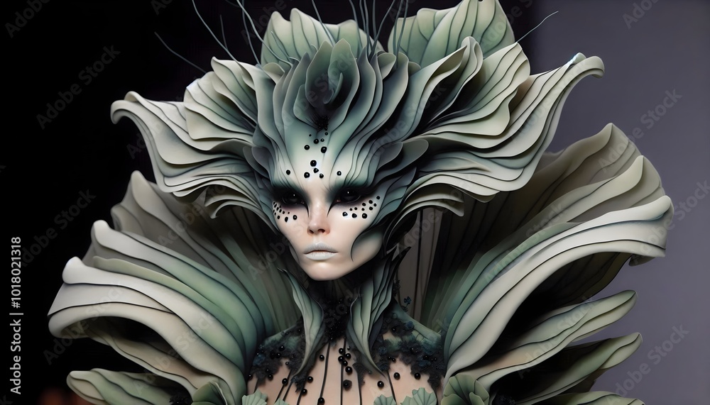 Naklejka premium Reinas Botánicas: Elegancia del Bosque