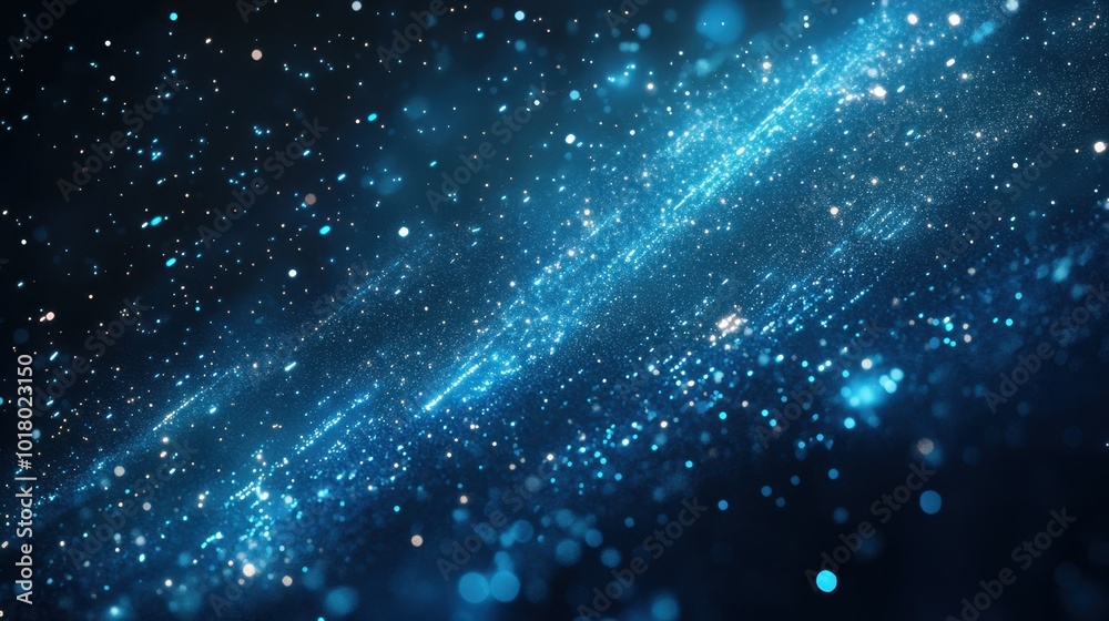 The Cosmic Glittering Blue Space The Cosmic Glittering Blue Space