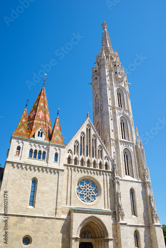 Matthias Church at Fisherman's Bastion, Budapest, Hungary.