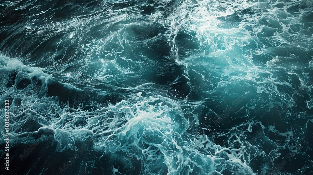 Ocean Waves Texture - Deep Blue Water Background Ocean Waves Texture - Deep Blue Water Background