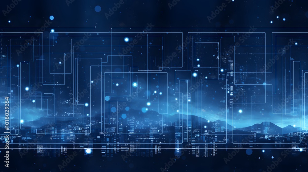 Cyber winter background, copy space for text
Cyber winter background, copy space for text