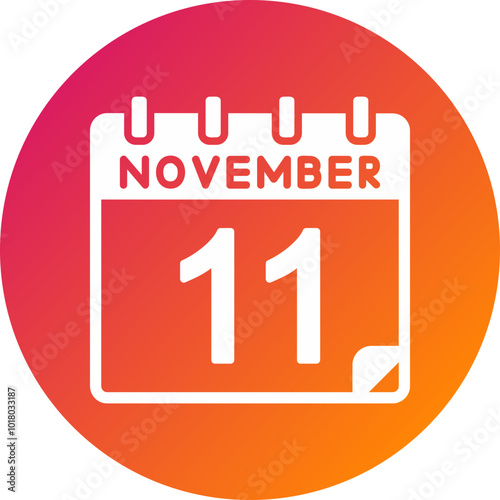 11 November Vector Icon Design