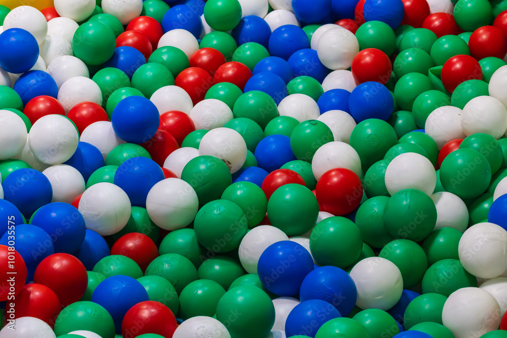 colourful balls in ball pit colourful balls in ball pit