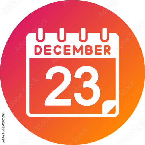 23 December Vector Icon Design