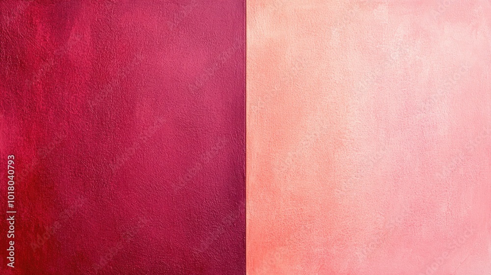 Fototapeta premium Contrasting Shades of Red and Pink Canvas