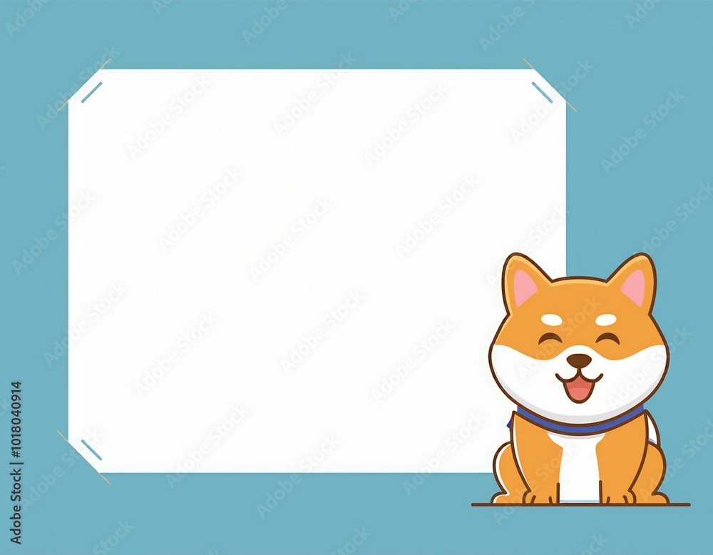Fototapeta premium 柴犬 フレーム素材