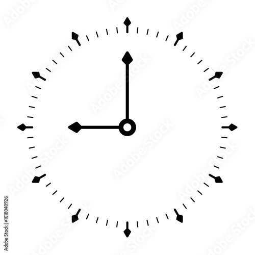 round analog clock. Analog clock concept with arrow sign. simple analog watch face