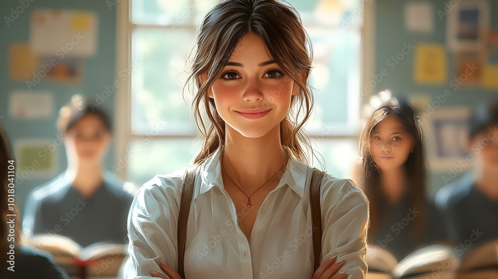 a person with her arms crossed

