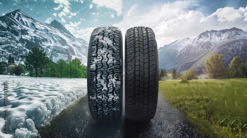 All-Season Tires on Winter and Summer Roads - Dual Season Contrast