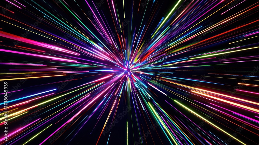 Abstract Colorful Light Streaks Abstract Colorful Light Streaks