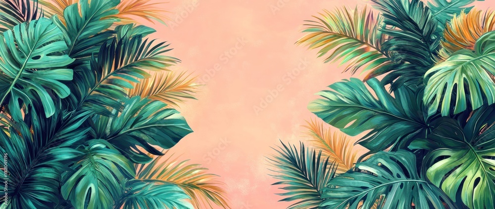 Tropical Leaf Background Tropical Leaf Background