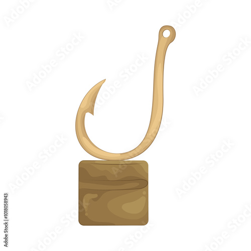 Illustration of fishing hook 