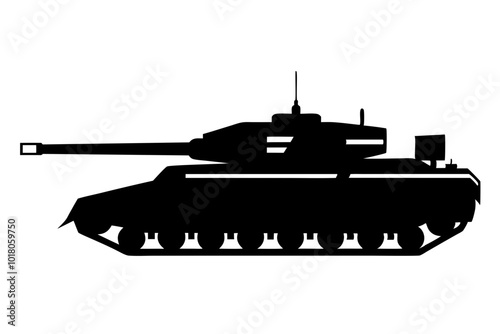 Tank Silhouette vector illustration photo