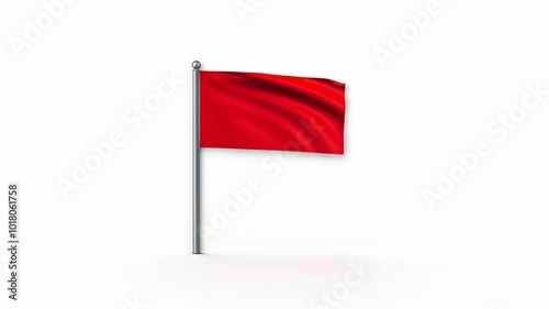 3d red flag photo