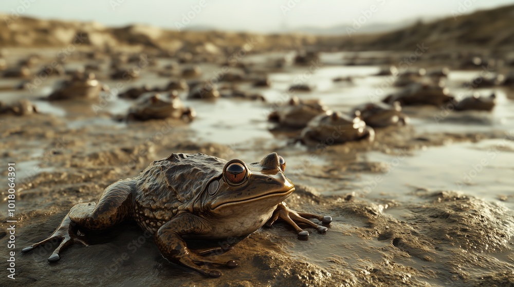 many dead frogs in Egypt, dead everywhere (biblical context)