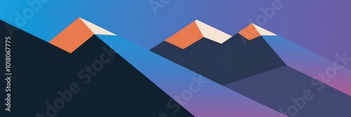 Abstract Mountain Landscape with Colorful Shadows Free Download Abstract Mountain Landscape with Colorful Shadows - GFXLoad