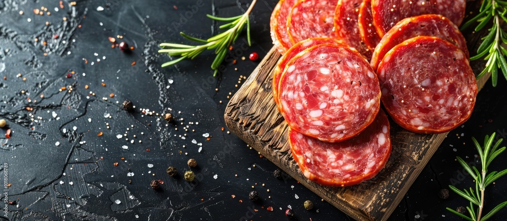 Pork Bologna Salami Slices Isolated on a Natural Background with Clipping Path Pork Bologna Salami Slices Isolated on a Natural Background with Clipping Path