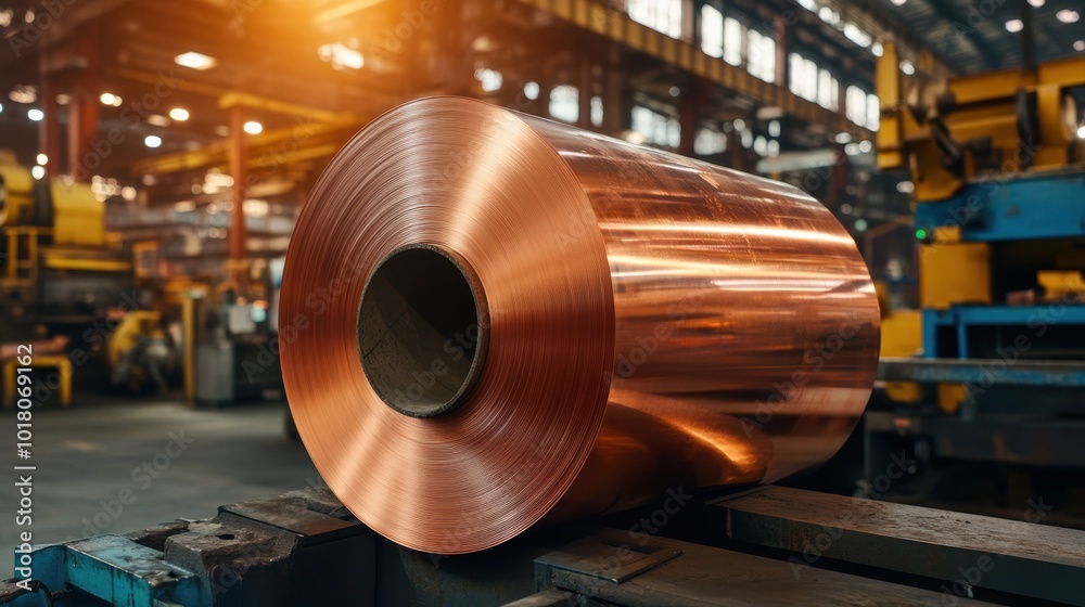 The Copper Coil in Factory The Copper Coil in Factory