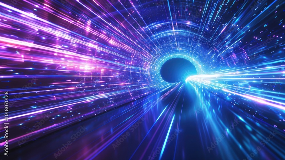 Obraz premium Speed of Light Tunnel
