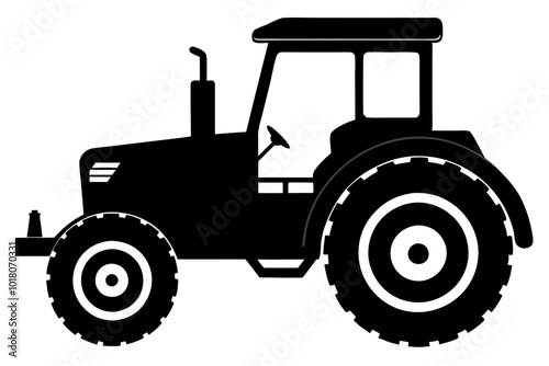 Tractor Silhouette vector illustration