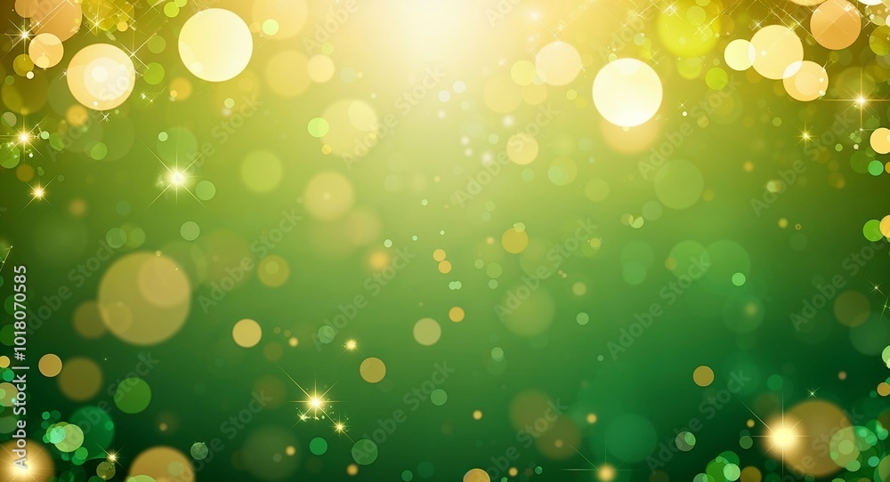 Green and gold theme bokeh sparkles abstract background wallpaper Green and gold theme bokeh sparkles abstract background wallpaper
