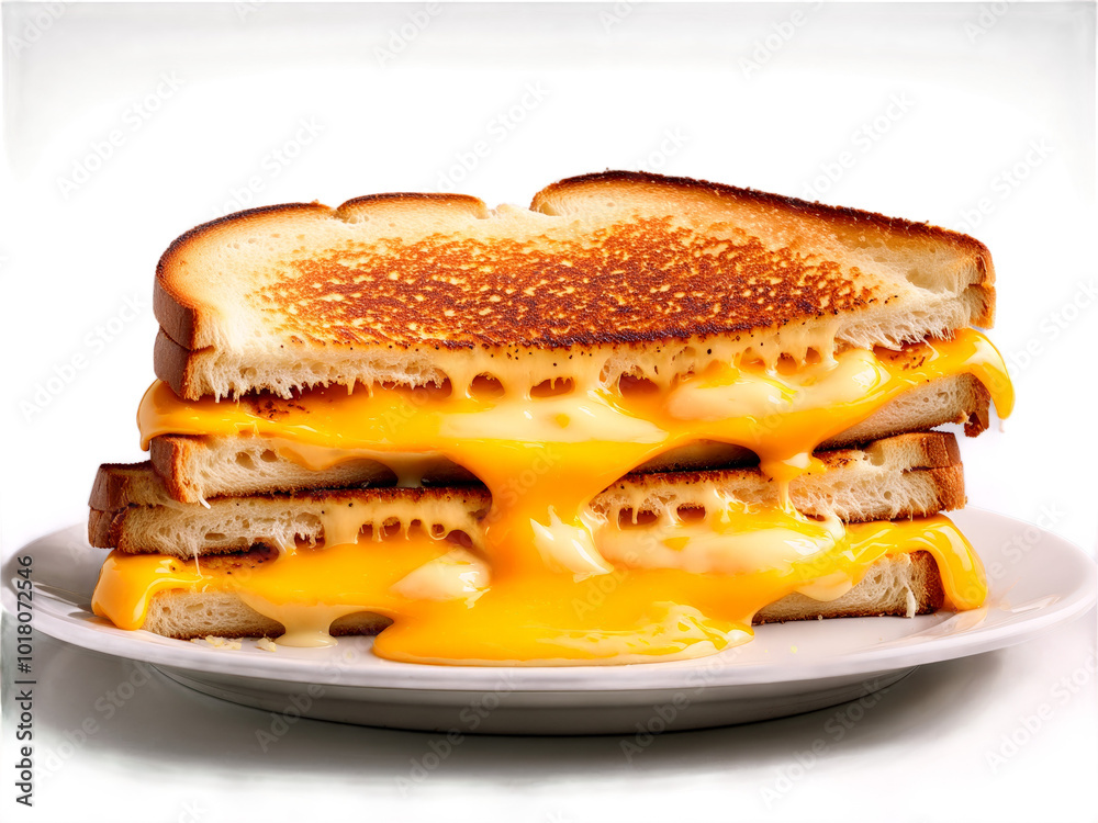 Grilled Cheese Sandwich Toasted bread golden and crispy oozing with melted cheese isolated on warm Grilled Cheese Sandwich Toasted bread golden and crispy oozing with melted cheese isolated on warm