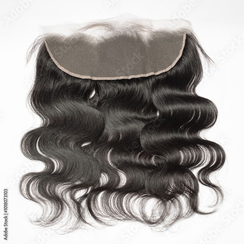 black  remy body wave human hair extensions wide range lace frontal closure 