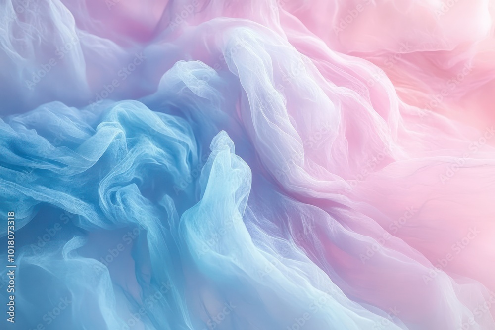 Fototapeta premium Soft Abstract Swirls in Gentle Pastel Colors