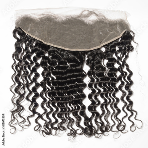 black deep wave human hair weaves extensions lace closure frontal