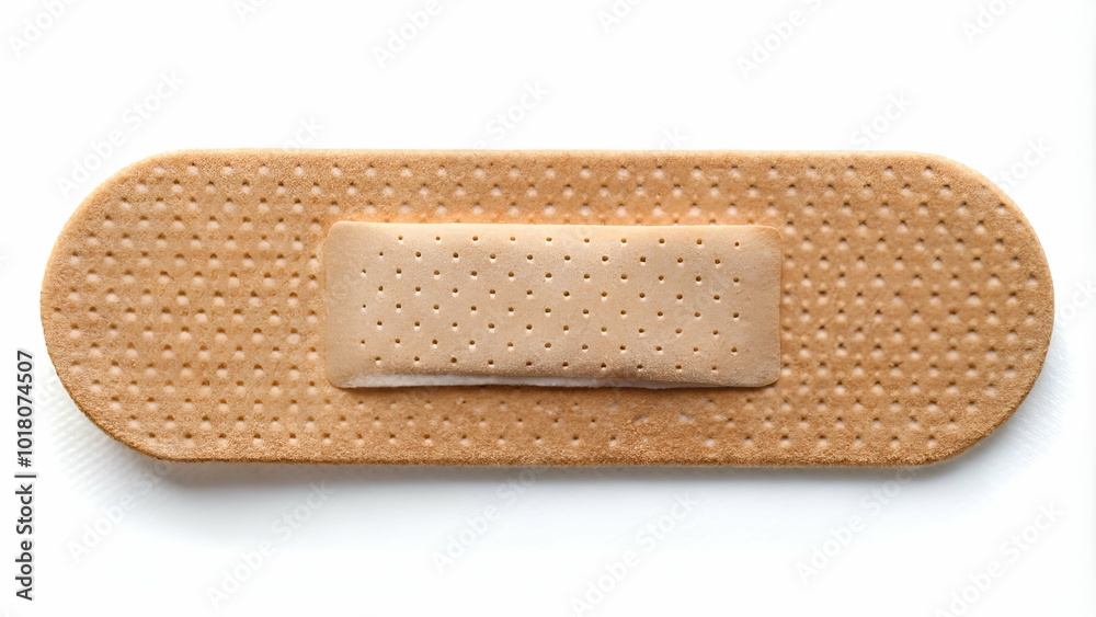 High-quality adhesive bandage for medical and first aid use, available in a neutral beige color. High-quality adhesive bandage for medical and first aid use, available in a neutral beige color.