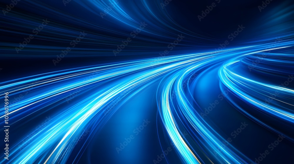 Luminous blue lines speed. Neon color glowing lines background, high-speed light trails effect. Futuristic dynamic motion technology. Luminous blue lines speed. Neon color glowing lines background, high-speed light trails effect. Futuristic dynamic motion technology.