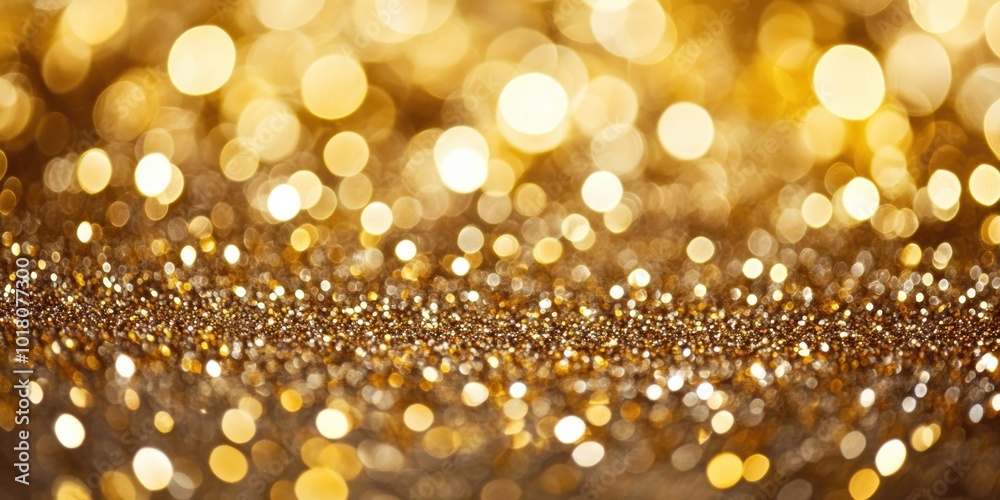 Golden glitter sparkle background for festive occasions