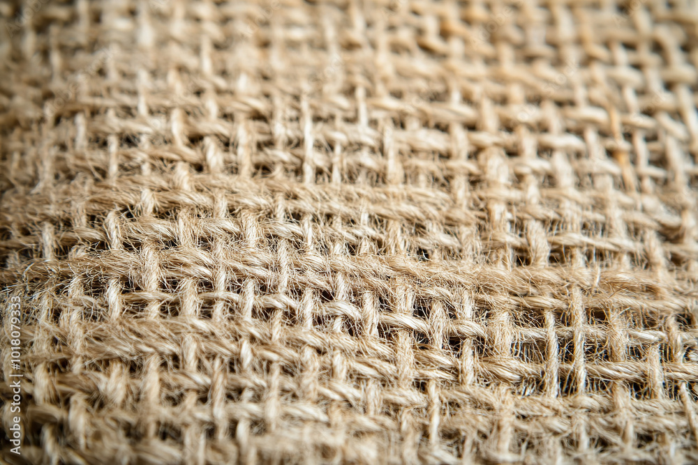 Coarse Burlap Texture Close-Up in Neutral Tones Coarse Burlap Texture Close-Up in Neutral Tones
