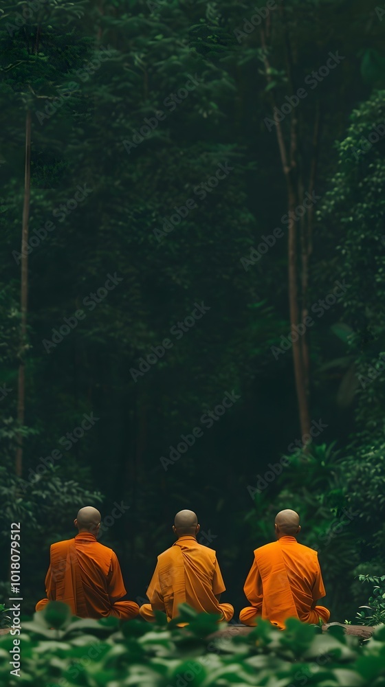 Spiritual Harmony: Monks Finding Peace in Nature's Embrace Spiritual Harmony: Monks Finding Peace in Nature's Embrace