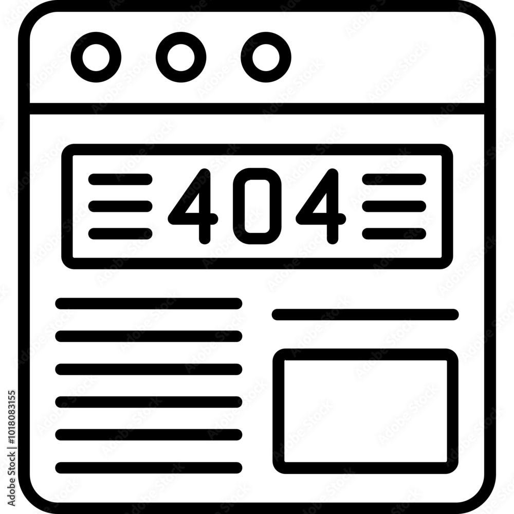 Error 404 Icon Error 404 Icon