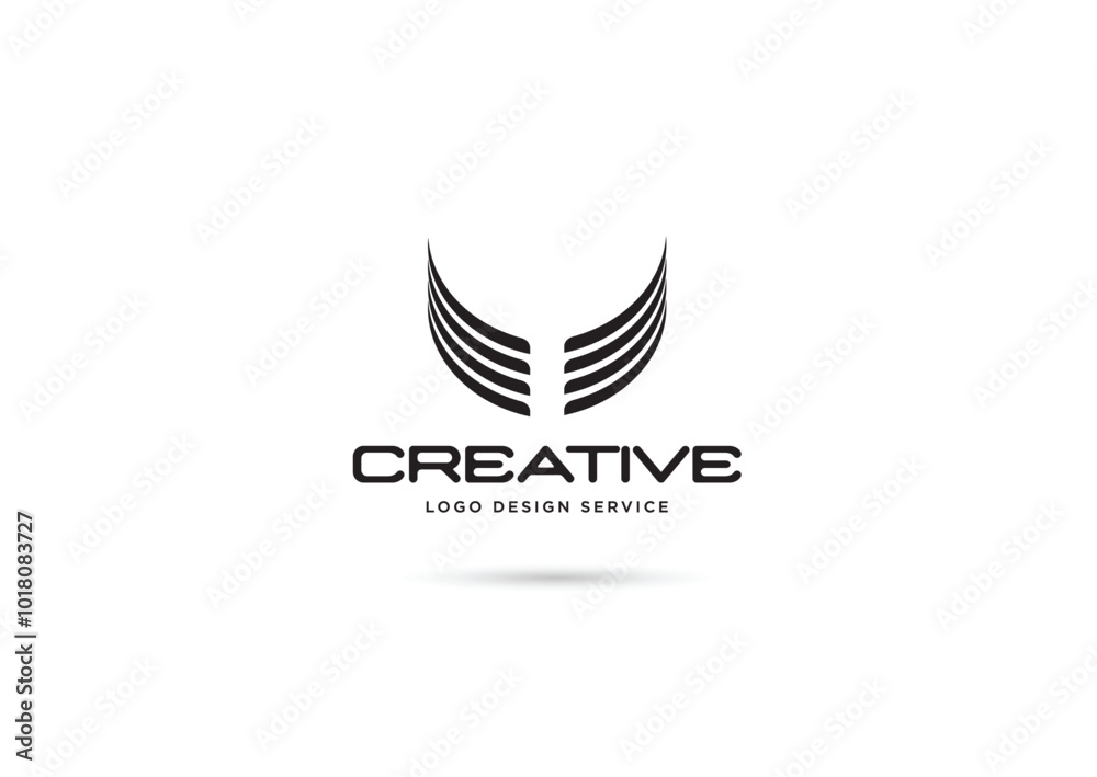 Obraz premium Eagle Wings Logo Template