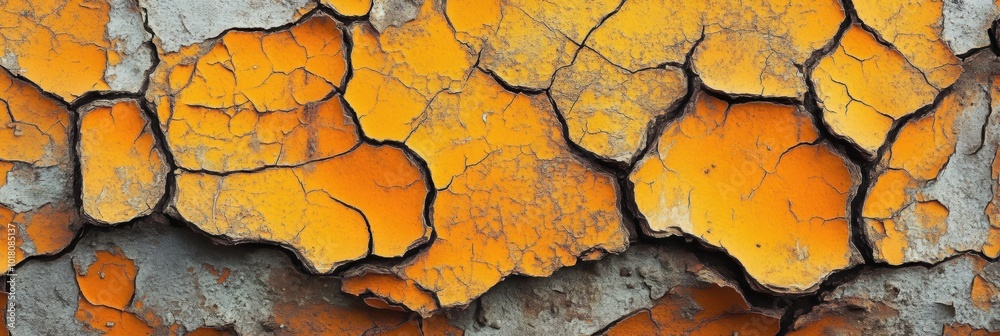 Aged Surface with Cracked Paint, showcasing intricate textures and layers of history, revealing the passage of time through wear and decay Aged Surface with Cracked Paint, showcasing intricate textures and layers of history, revealing the passage of time through wear and decay
