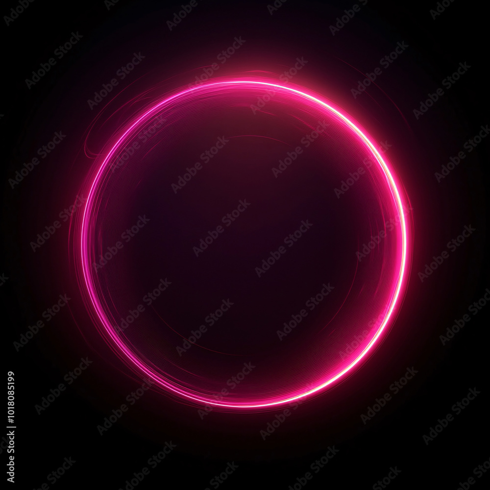Neon circle on a dark background, glowing circle, Set of glowing frame designs in blue, pink, yellow, abstract mandala bright colored circle background. Collection of glowing neon lights on a dark bac Neon circle on a dark background, glowing circle, Set of glowing frame designs in blue, pink, yellow, abstract mandala bright colored circle background. Collection of glowing neon lights on a dark bac