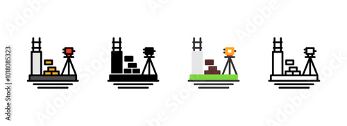Set of Surveying Icon