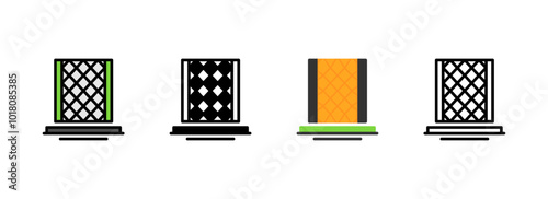 Set of Paving Icon