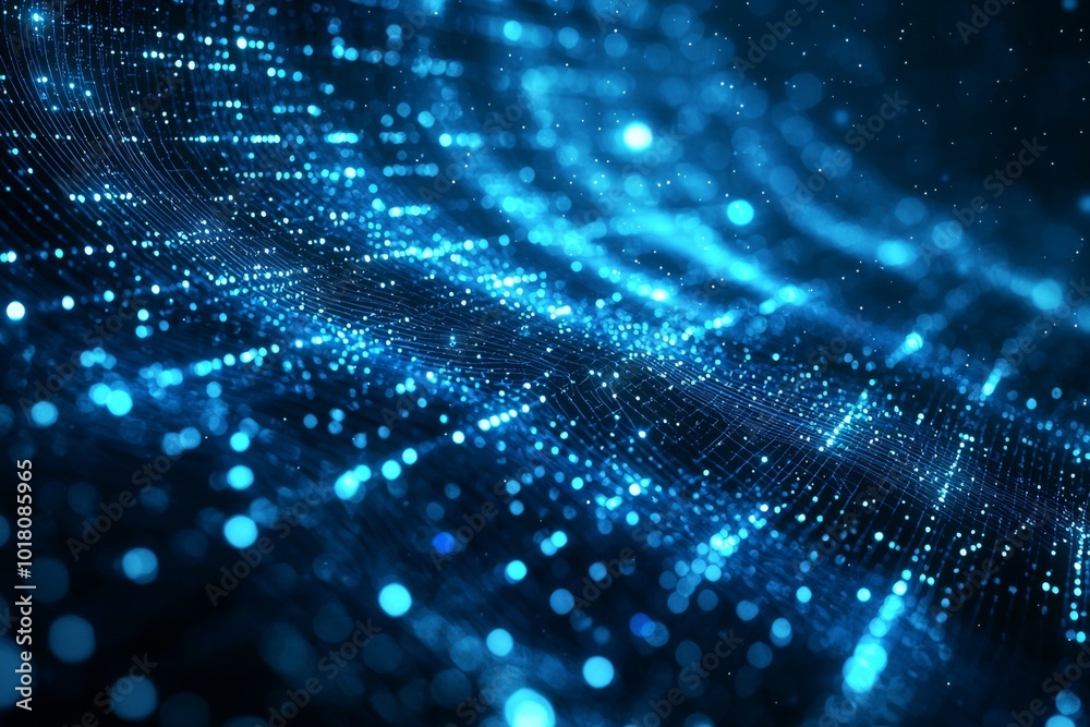 Digital Technology background of data and network created with Generative AI
