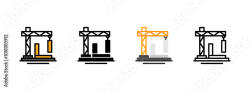 Set of Construction Site Icon
