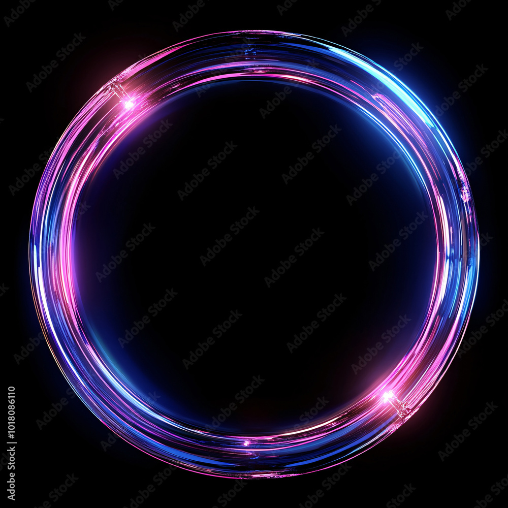 Neon circle on a dark background, glowing circle, Set of glowing frame designs in blue, pink, yellow, abstract mandala bright colored circle background. Collection of glowing neon lights on a dark bac Neon circle on a dark background, glowing circle, Set of glowing frame designs in blue, pink, yellow, abstract mandala bright colored circle background. Collection of glowing neon lights on a dark bac
