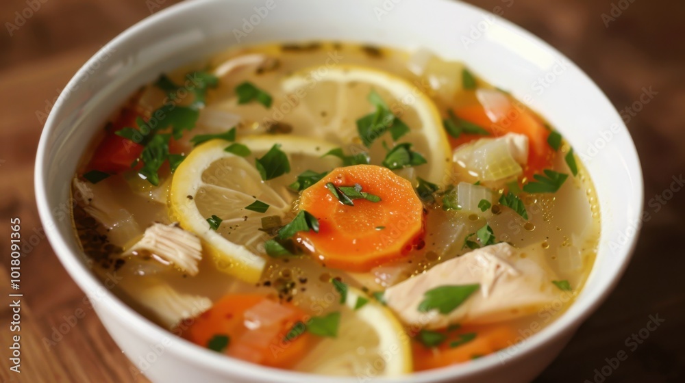 Homemade Chicken Soup with Lemon and Vegetables, Spicy Lemon Ginger Chicken Soup Homemade Chicken Soup with Lemon and Vegetables, Spicy Lemon Ginger Chicken Soup