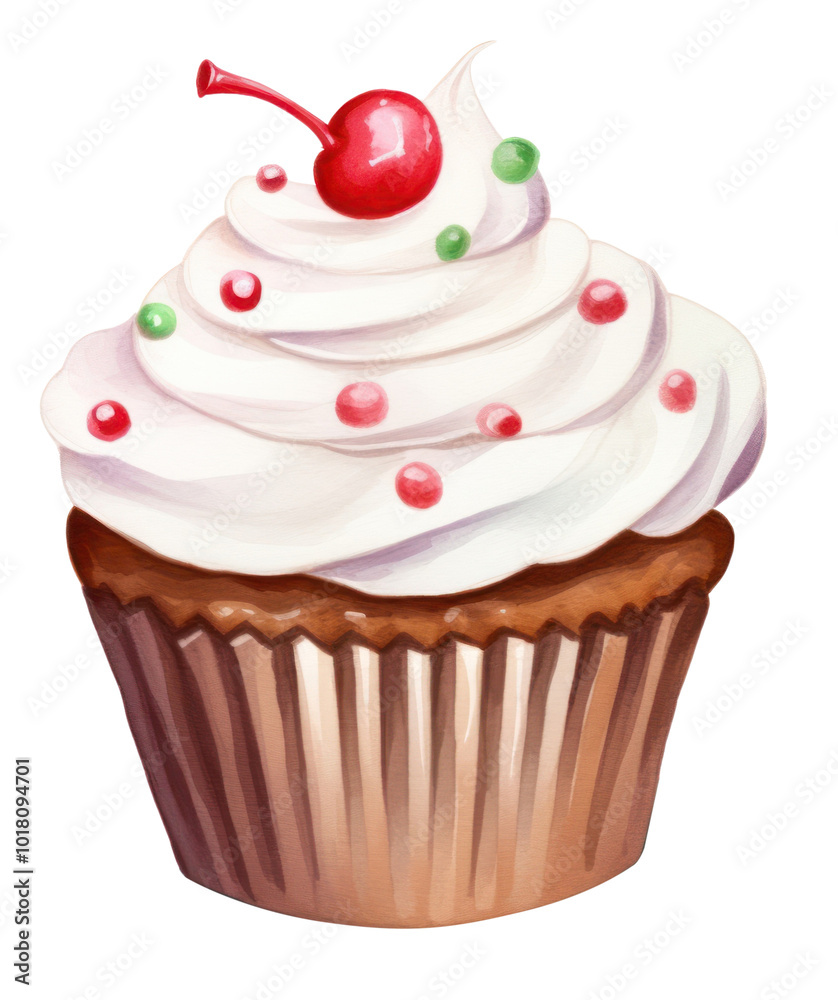 PNG Cute christmas cupcake dessert cream food. PNG Cute christmas cupcake dessert cream food.