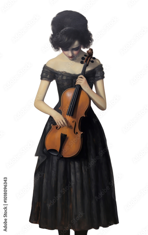 PNG Woman is depicted with black mascara running down her face due to tears playing violin painting cello entertainment. PNG Woman is depicted with black mascara running down her face due to tears playing violin painting cello entertainment.