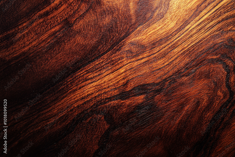 Naklejka premium Warm Mahogany Wood Grain Texture in High Resolution
