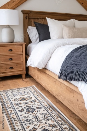 Eco-style bedroom in a modern home